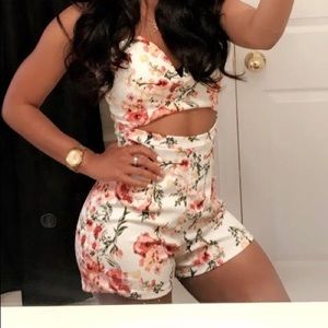 Floral fashionnova romper